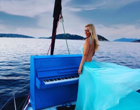 Elena Xydia at Skiathos Island (Photo Credit: Elena_Xidia, Instagram)