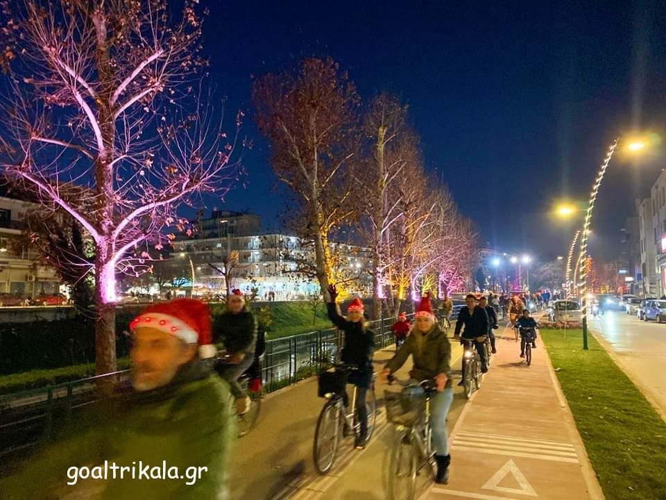 Christmas in Trikala, cycling