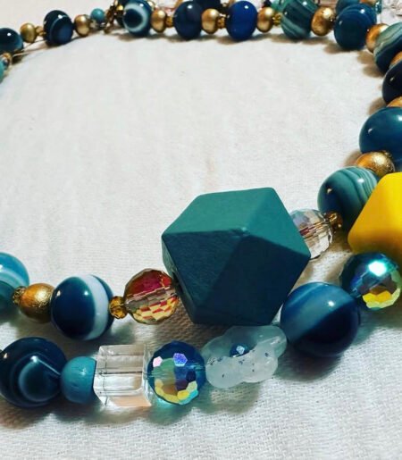 Geometric Muse Statement Necklace