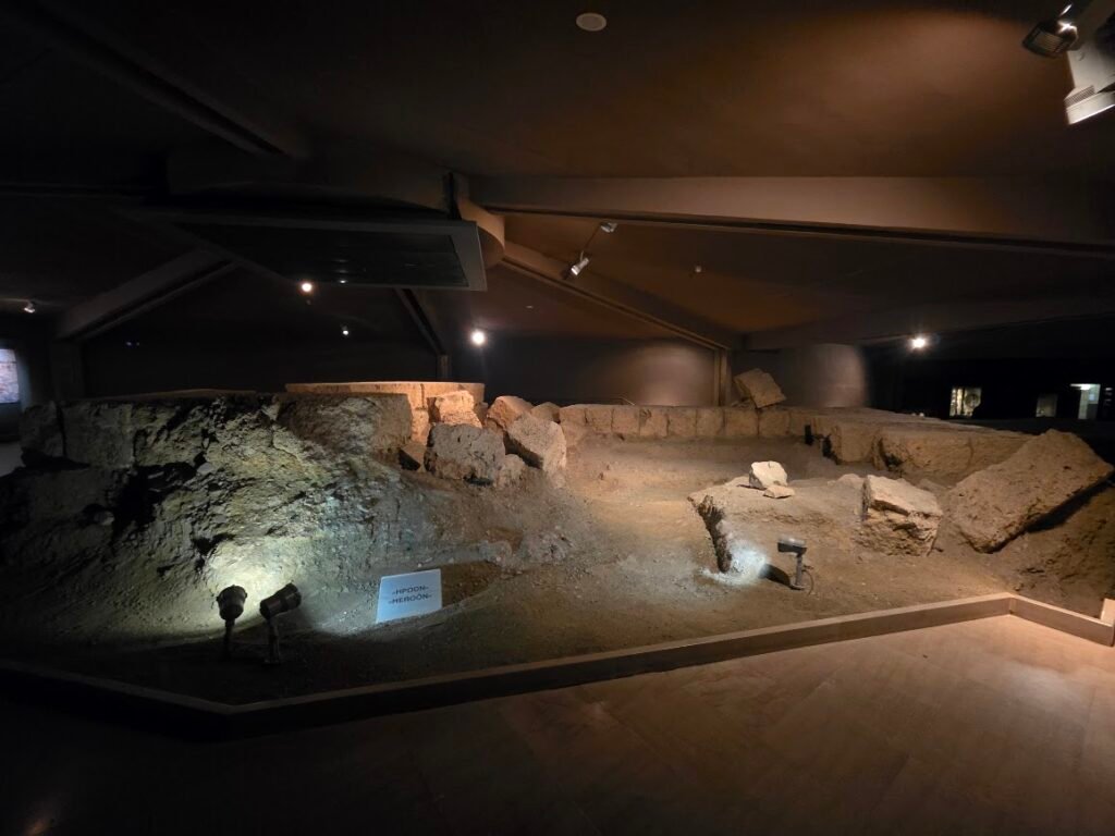 Site of the Heroon near the Tombs of Philip and Persephone at Aigai, possibly a cult temple for royal family worship. Expats Athens, Expats Greece, Xpat.gr. Museum of the Royal Tombs of Aigai