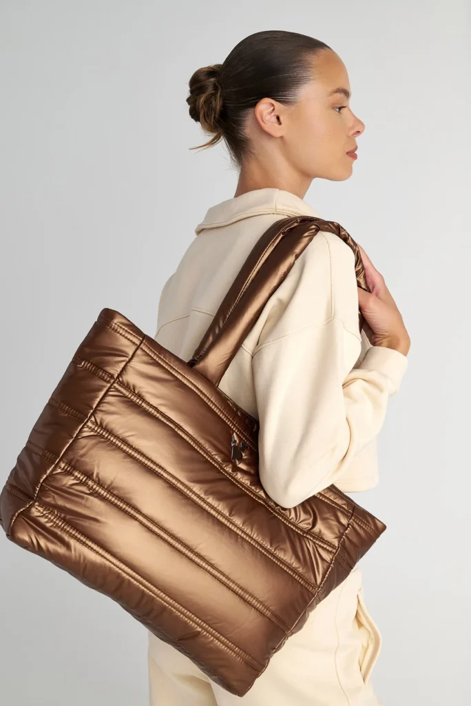 SUGARFREE QUILTED METALIZED ΤΟΤΕ BAG