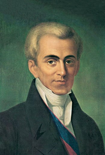 Portrait of Ioannis Kapodistrias by Dionysios Tsokos 