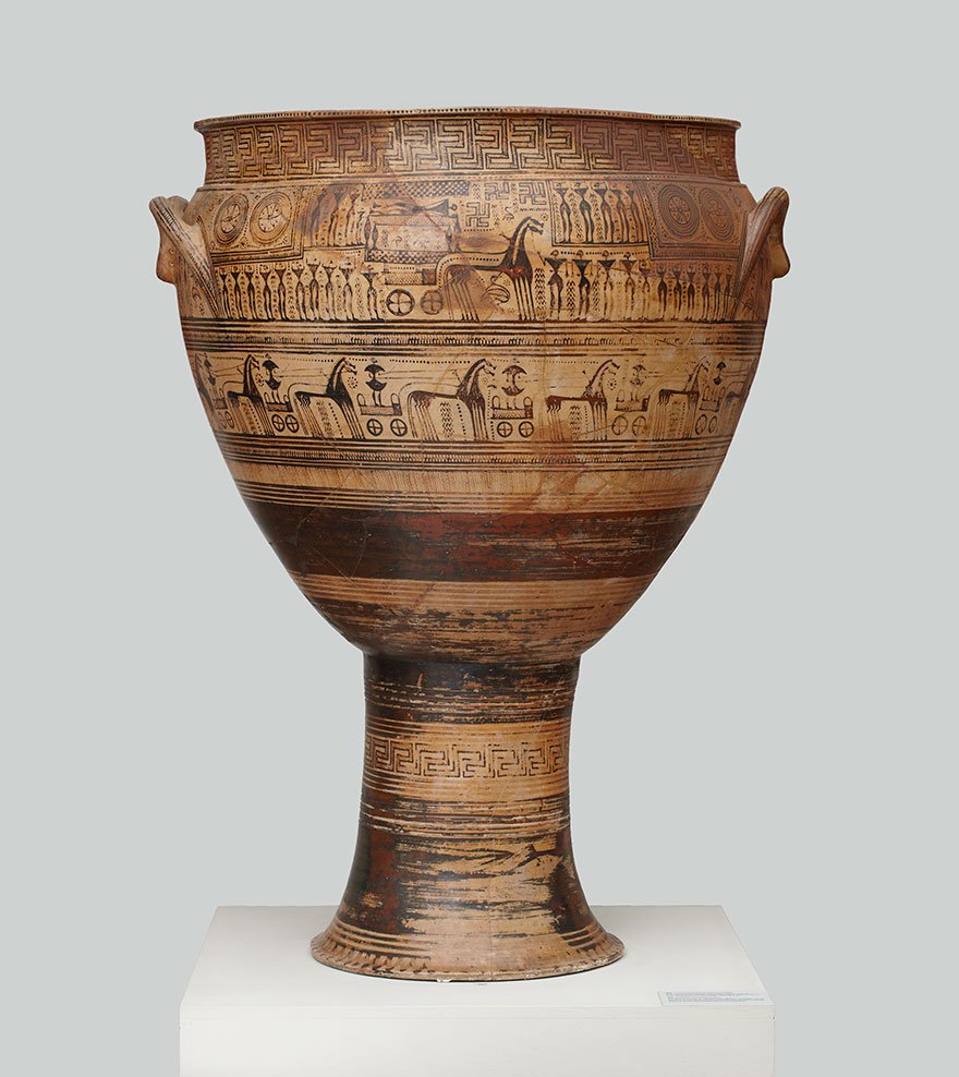 Hirschfeld Krater (Late Geometric Period, 750–700 BCE)