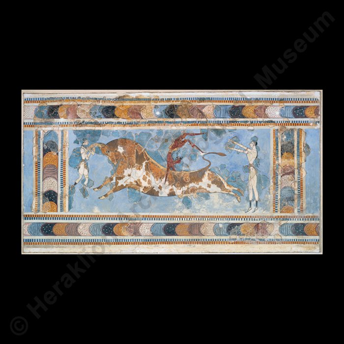 Bull-Leaping Fresco (or Toreador Fresco), Palace of Knossos
