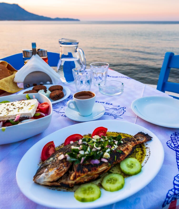 Greek Seaside Tavern. Greek Fish