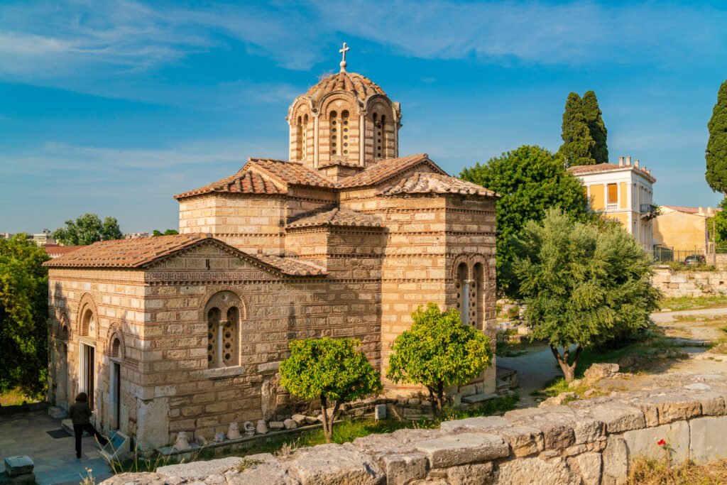 The Byzantine Church of the Holy Apostles of Solakis in the Ancient Agora of Athens.