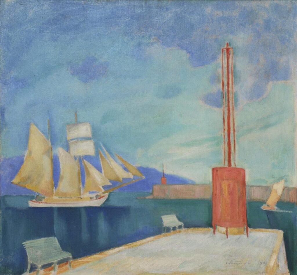 Konstantinos Parthenis, The Port of Kalamata,