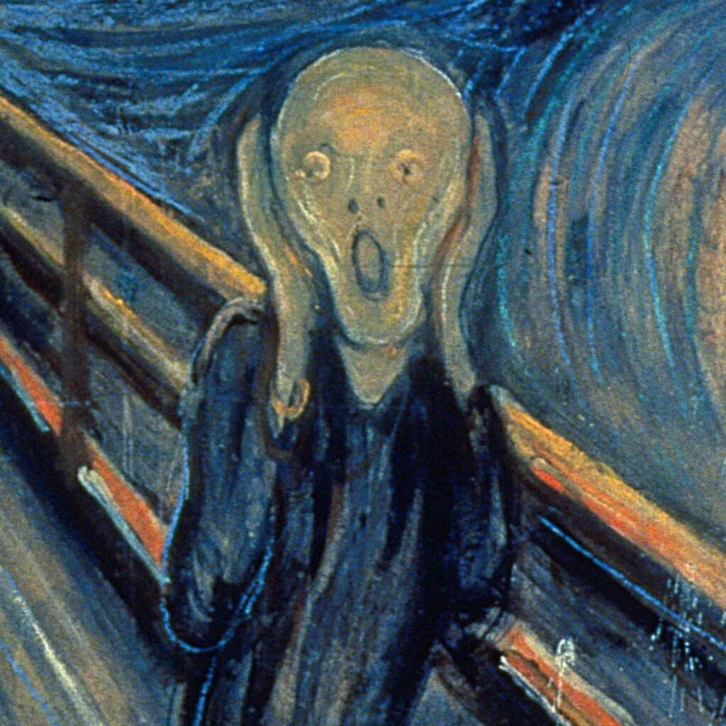 Edvard Munch’s The Scream, 1893, National Museum, Oslo