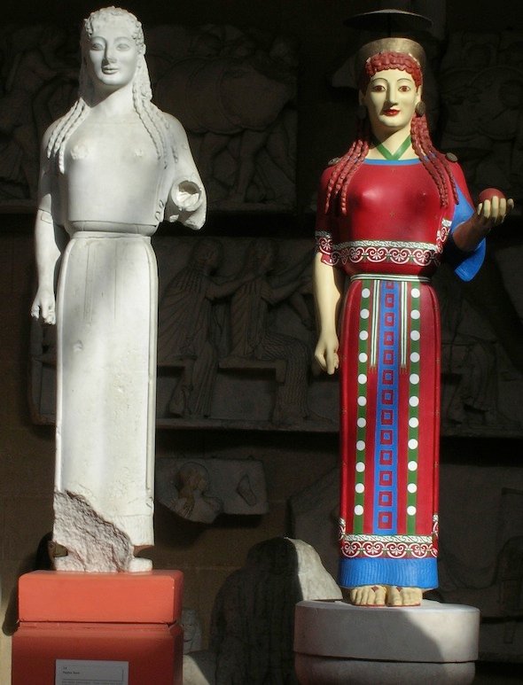 Painted Peplos Kore