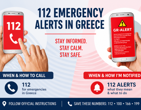 112 emergency alerts Greece