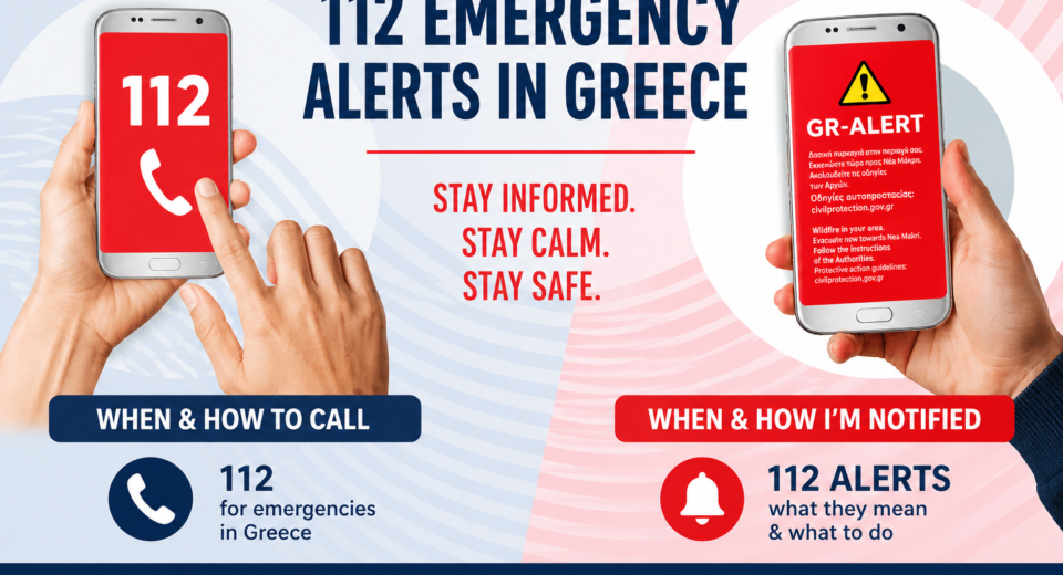 112 emergency alerts Greece