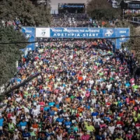 Thousands of runners begin the Athens Marathon, The Authentic, in Marathon