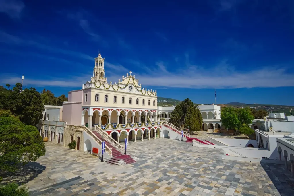 The Church of Panagia Evangelistria on Tinos