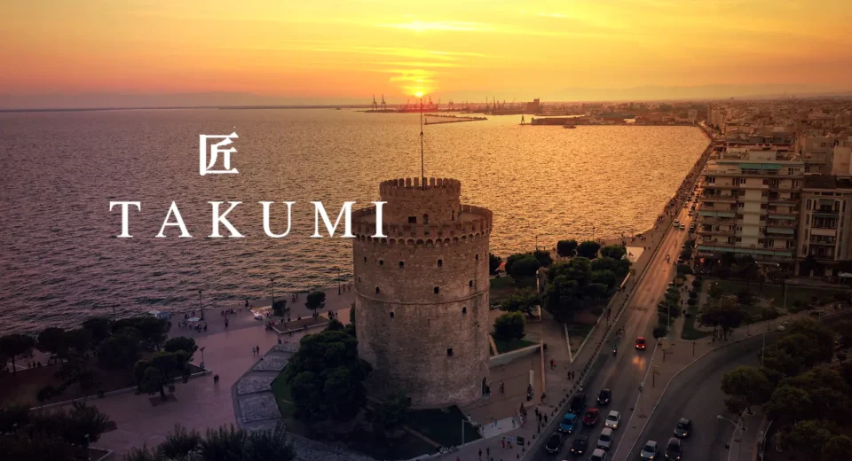 Japan at the Thessaloniki International Fair 2026 featuring the Takumi theme over the White Tower