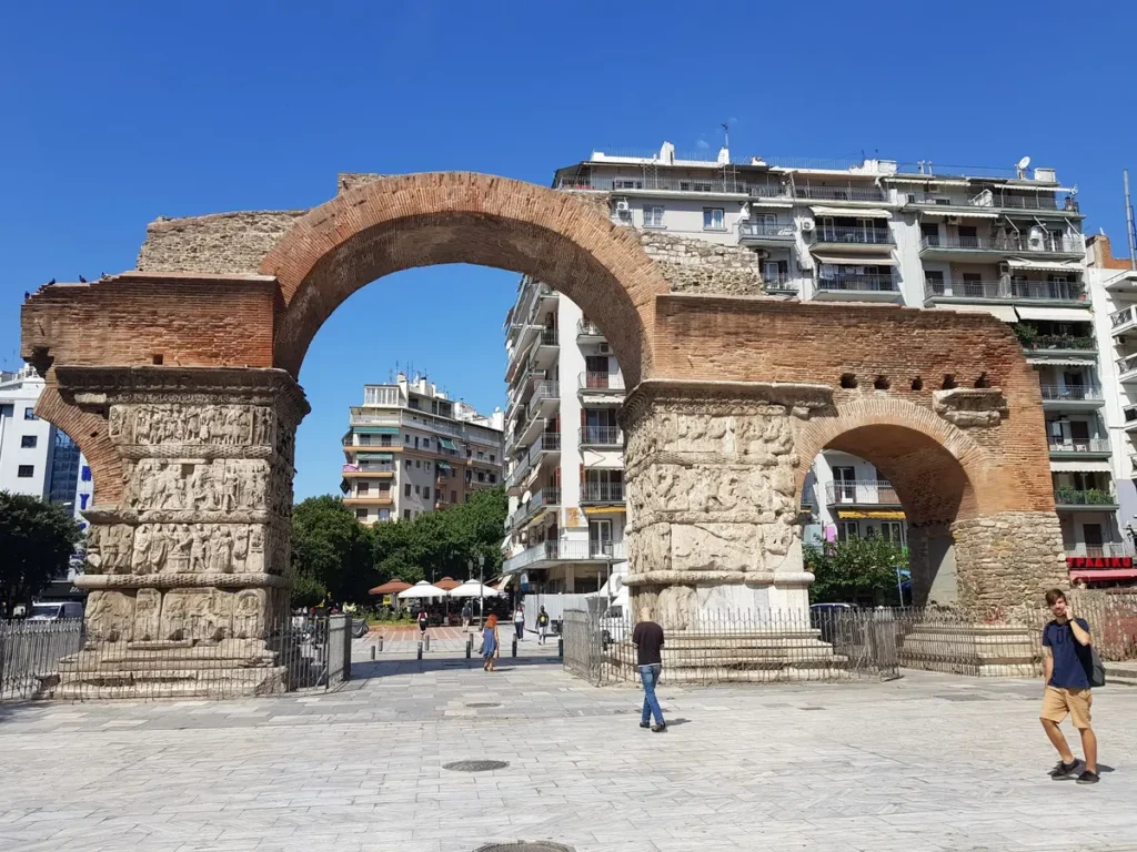 Arch of Galerius, known as the Kamara, in central Thessaloniki