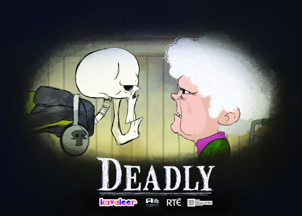 Poster for Aidan McAteer’s animated short film Deadly