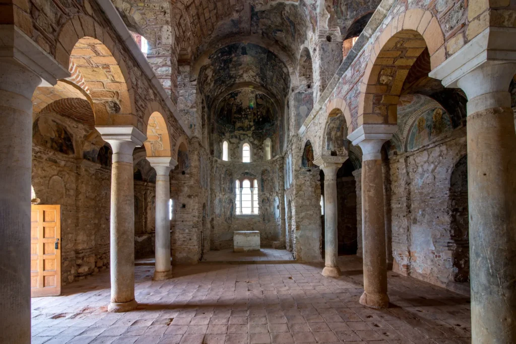 Interior of the Hodegetria church at Mystras