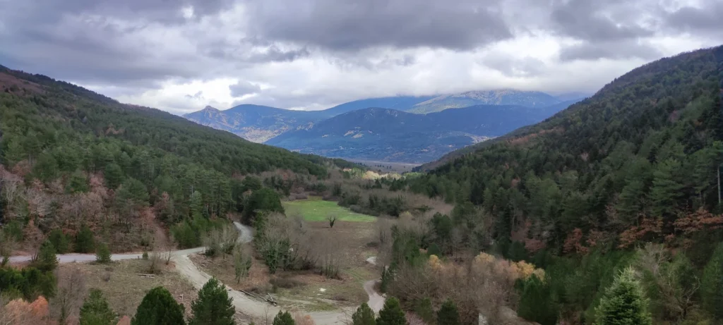 Feneos plateau and surrounding mountains