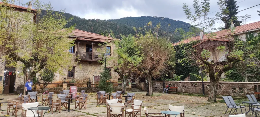 Traditional stone houses in Goura, Corinthia
