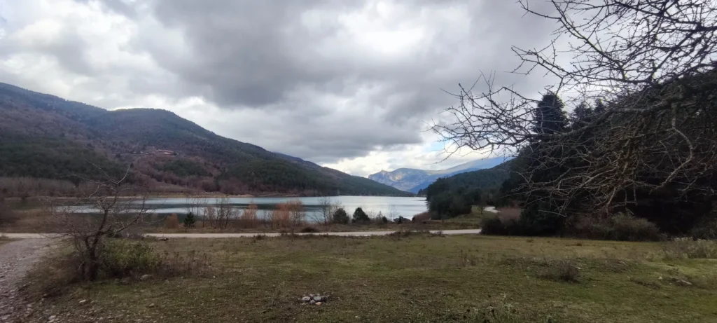 Shoreline of Lake Doxa in Feneos